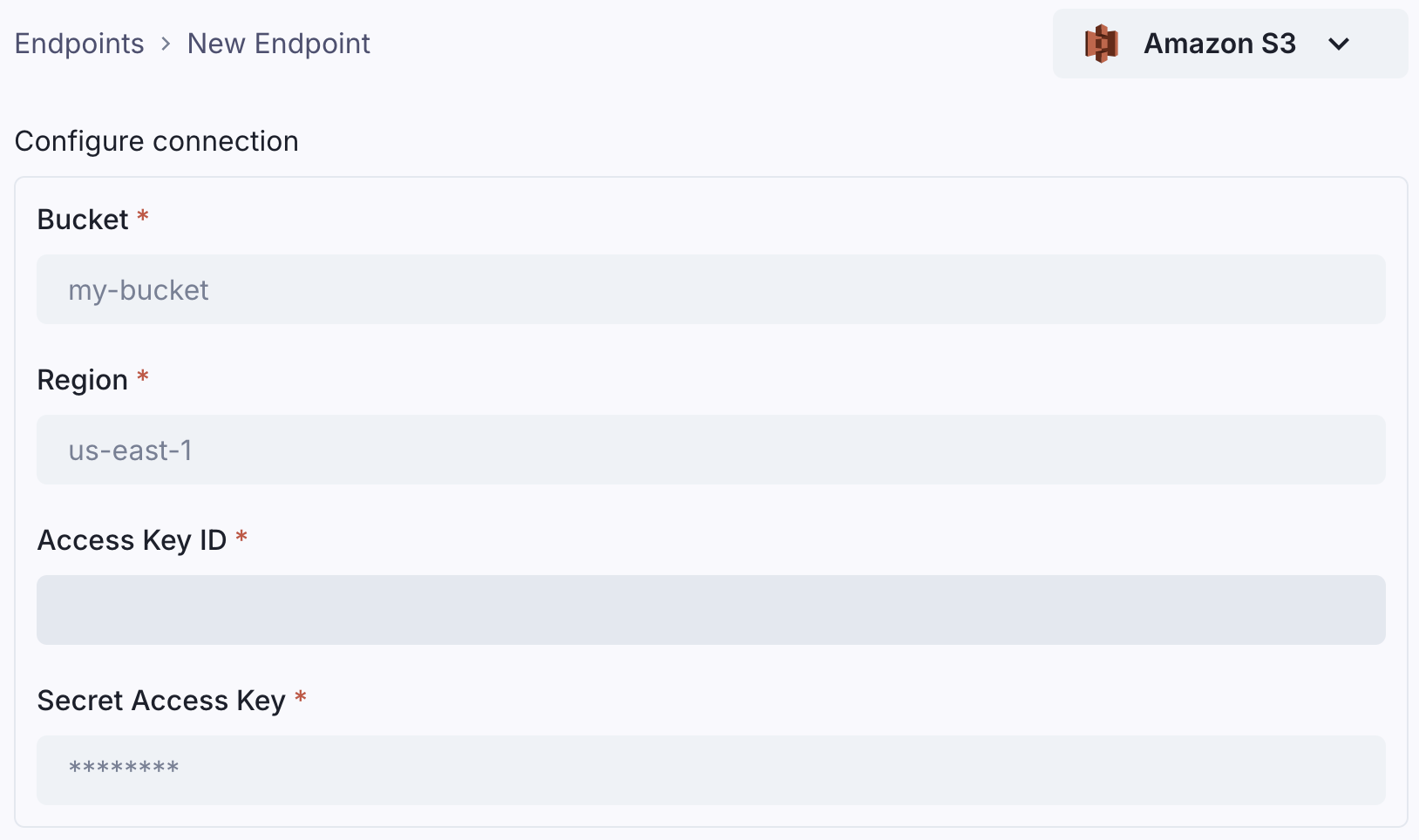 Object Storage Endpoint Create